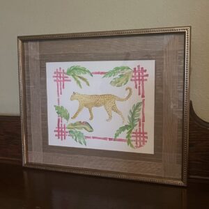 Original Watercolor Painting - 11 x 14" painting with deluxe mat and framed to 16" x 20"