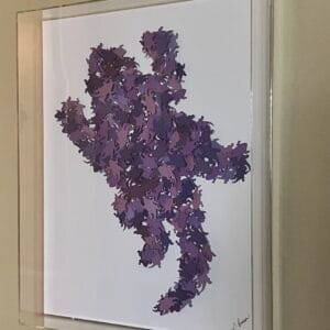 TCU Riff Ram Shaped Horned Frog Shadow Box - 16" x 20" x 3" SPECIAL ORDER - Original Art - One of a Kind!